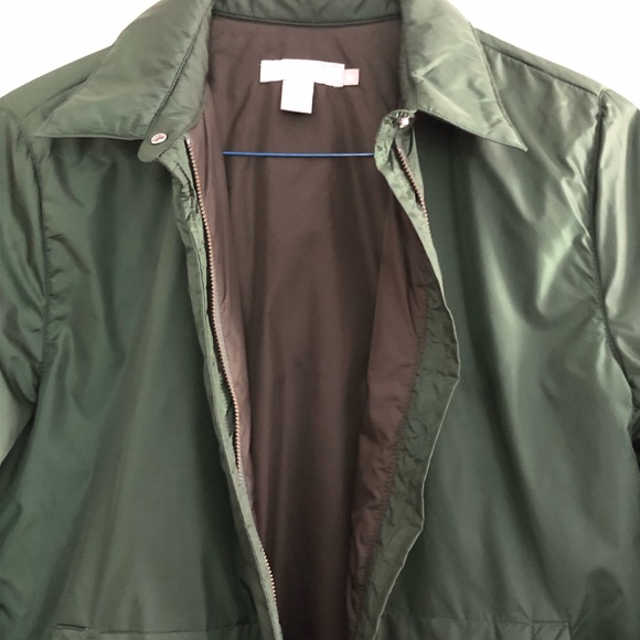 J Crew Green Lightweight puffy Jacket Women men m - Picture 6 of 9